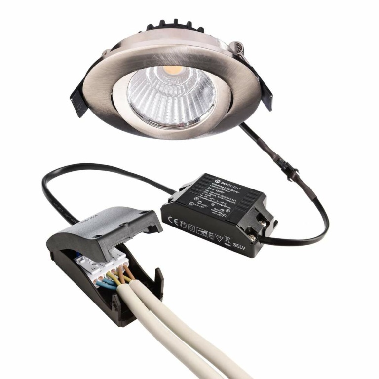 Deko-Light Deckeneinbauleuchte, Dione, 8,5 W, DIM, 4000 K, Nickel, 220-240 V/AC, 50 / 60 Hz