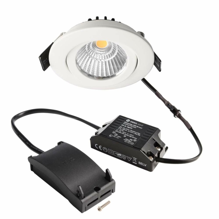 Deko-Light Deckeneinbauleuchte, Dione, 8,5 W, DIM, 2700 K, Weiß, 220-240 V/AC, 50 / 60 Hz