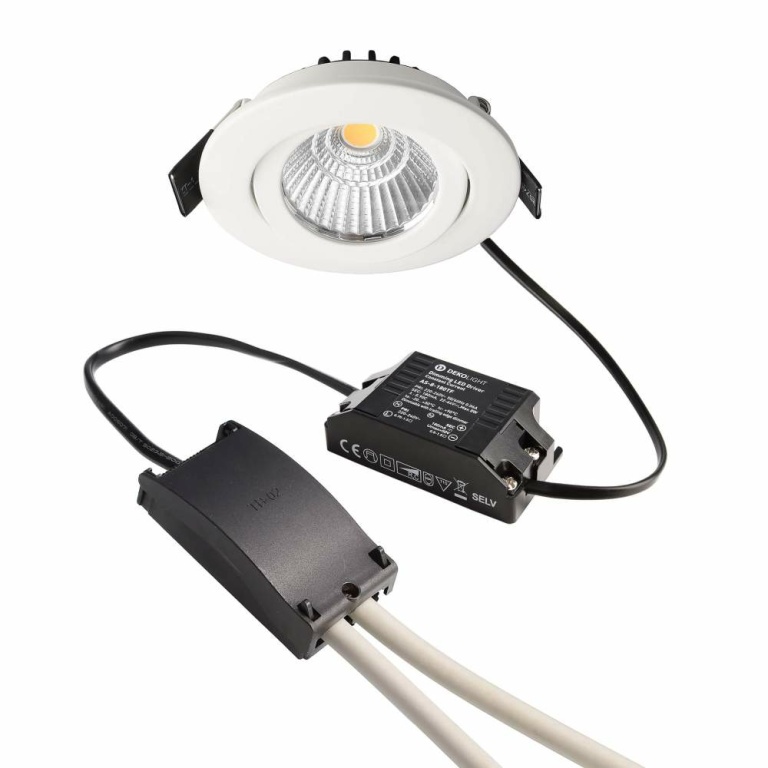 Deko-Light Deckeneinbauleuchte, Dione, 8,5 W, DIM, 2700 K, Weiß, 220-240 V/AC, 50 / 60 Hz