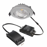 Deckeneinbauleuchte, Dione, 8,5 W, DIM, 2700 K, Silber, 220-240 V/AC, 50 / 60 Hz