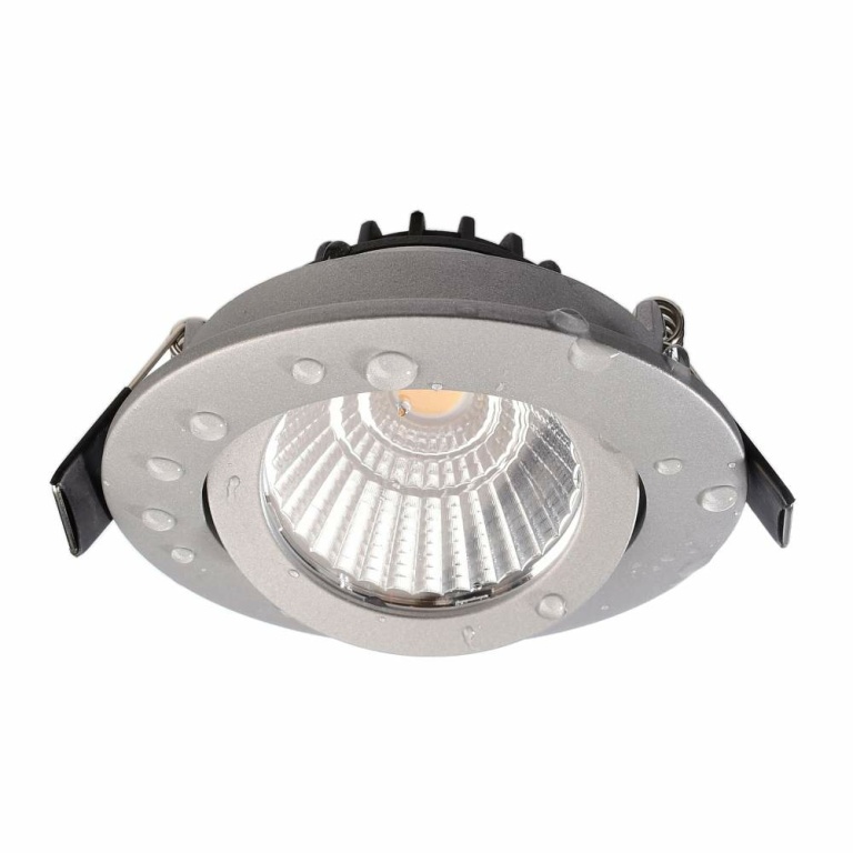 Deko-Light Deckeneinbauleuchte, Dione IP, 8,5 W, DIM, 2700 K, Silber, 220-240 V/AC, 50 / 60 Hz