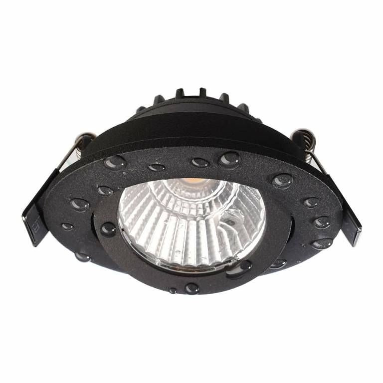 Deko-Light Deckeneinbauleuchte, Dione IP, 8,5 W, DIM, 2700 K, Schwarz, 220-240 V/AC, 50 / 60 Hz