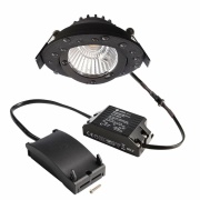 Deckeneinbauleuchte, Dione IP, 8,5 W, DIM, 2700 K, Schwarz, 220-240 V/AC, 50 / 60 Hz