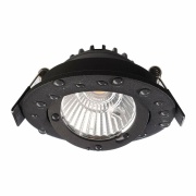 Deckeneinbauleuchte, Dione IP, 8,5 W, DIM, 2700 K, Schwarz, 220-240 V/AC, 50 / 60 Hz