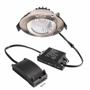 Deckeneinbauleuchte, Dione IP, 8,5 W, DIM, 2700 K, Nickel, 220-240 V/AC, 50 / 60 Hz