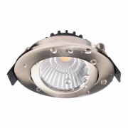 Deckeneinbauleuchte, Dione IP, 8,5 W, DIM, 2700 K, Nickel, 220-240 V/AC, 50 / 60 Hz