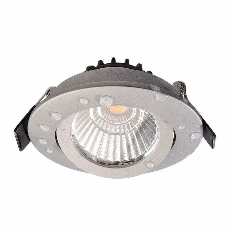 Deko-Light Deckeneinbauleuchte, Dione IP, 8,5 W, DIM, 3000 K, Silber, 220-240 V/AC, 50 / 60 Hz