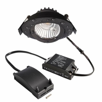 Deko-Light Deckeneinbauleuchte, Dione IP, 8,5 W, DIM, 4000 K, Schwarz, 220-240 V/AC, 50 / 60 Hz