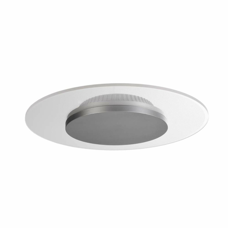 Deko-Light Deckenaufbauleuchte, Set, Zaniah 290 mm, 12 W, DIM, 3000 K, Cover Silber, 220-240 V/AC, 50 / 60 Hz