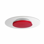 Deckenaufbauleuchte, Set, Zaniah 290 mm, 12 W, DIM, 3000 K, Cover Rot, 220-240 V/AC, 50 / 60 Hz