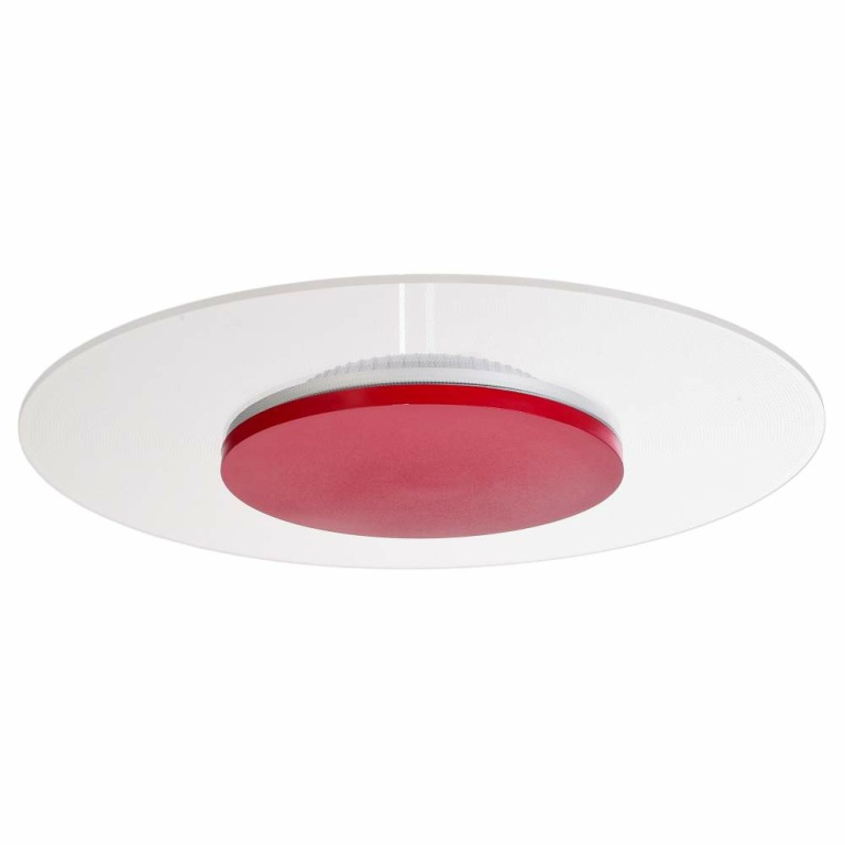 Deko-Light Deckenaufbauleuchte, Set, Zaniah 370 mm, 18 W, DIM, 3000 K, Cover Rot, 220-240 V/AC, 50 / 60 Hz