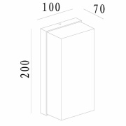 Wandaufbauleuchte, Set, Grumium Eckig CCT I,10 W, 3000/4000 K, Grau, 220-240 V/AC, 50 / 60 Hz