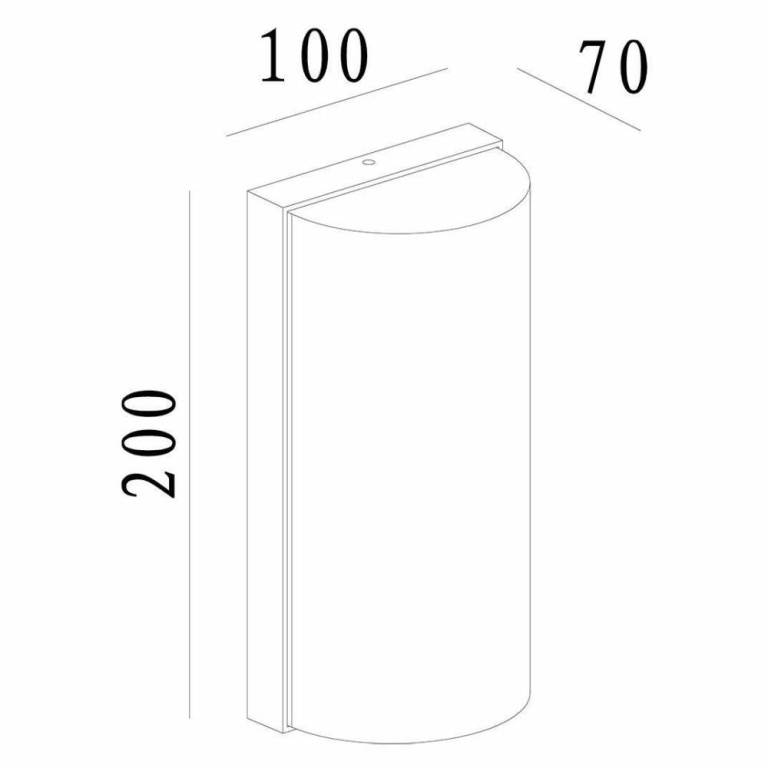 Deko-Light Wandaufbauleuchte, Grumium Rund I, 10 W, 3000 K, Grau, 100-240 V/AC, 50 / 60 Hz