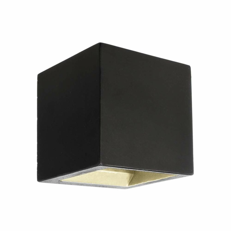 Deko-Light Wandaufbauleuchte, Mini Cube, 4 W, DIM, 3000 K, Schwarz, 220-240 V/AC, 50 / 60 Hz