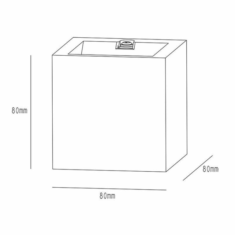 Deko-Light Wandaufbauleuchte, Mini Cube, 4 W, DIM, 3000 K, Schwarz, 220-240 V/AC, 50 / 60 Hz