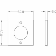 Möbelaufbauleuchte, Fine I, 3 W, 2700 K, Grau, Spannungskonstant, 12 V/DC