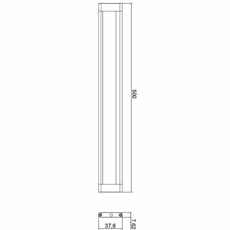 Deko-Light Möbelaufbauleuchte, Mia II 500 mm, 8 W, 3000 K, Silber, Spannungskonstant, 24 V/DC