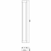 Möbelaufbauleuchte, Mia II 500 mm, 8 W, 3000 K, Silber, Spannungskonstant, 24 V/DC