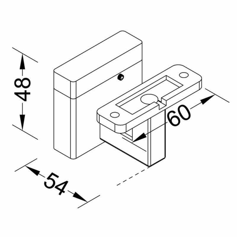 Deko-Light Möbelaufbauleuchte, Ayleen I, 3,2 W, 3000 K, Silber, 220-240 V/AC, 50 / 60 Hz