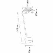 Displayleuchte, Atis II, 15 W, DIM, 3000 K, Weiß, 220-240 V/AC, 50 / 60 Hz