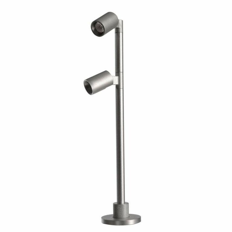 Deko-Light Vitrinenleuchte, Herculis Double 200 mm, 2 W, 3000 K, Silber, Stromkonstant, 6 V/DC, Bemessungsstrom