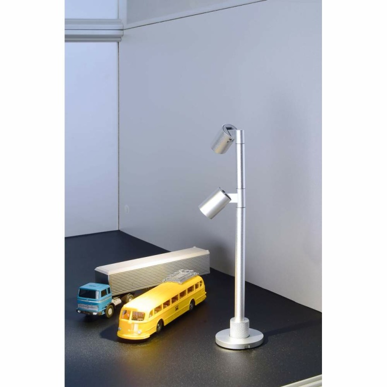 Deko-Light Vitrinenleuchte, Herculis Double 200 mm, 2 W, 3000 K, Silber, Stromkonstant, 6 V/DC, Bemessungsstrom