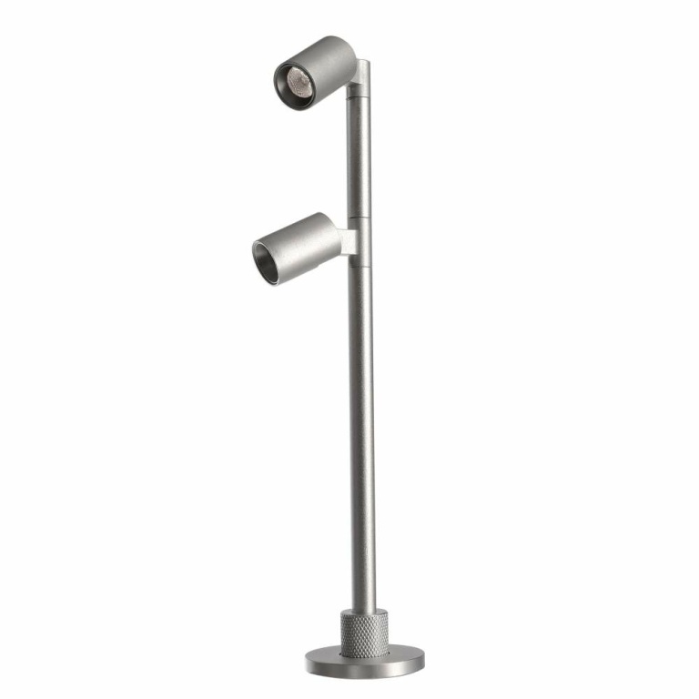 Deko-Light Vitrinenleuchte, Herculis Double 200 mm, 2 W, 4000 K, Silber, Stromkonstant, 6 V/DC, Bemessungsstrom