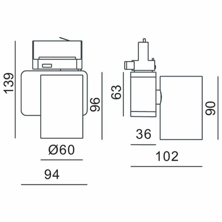 Deko-Light 3-Phasen-Spot, Nihal Mini, 15 W, DIM, 4000 K, Weiß, 220-240 V/AC, 50 / 60 Hz