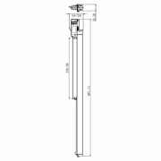 3-Phasenleuchte, Linear 60, 20 W, 3000 K, Grau, 220-240 V/AC, 50 / 60 Hz