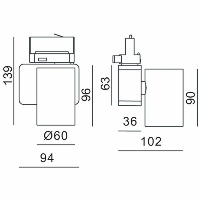 Deko-Light 3-Phasen-Spot, Nihal Mini, 15 W, DIM, 3000 K, Silber, 220-240 V/AC, 50 / 60 Hz