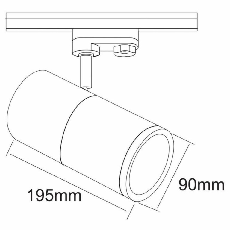 Deko-Light 3-Phasen-Spot, Pleione Focus II, 35 W, 3000 K, Weiß, 220-240 V/AC, 50 / 60 Hz