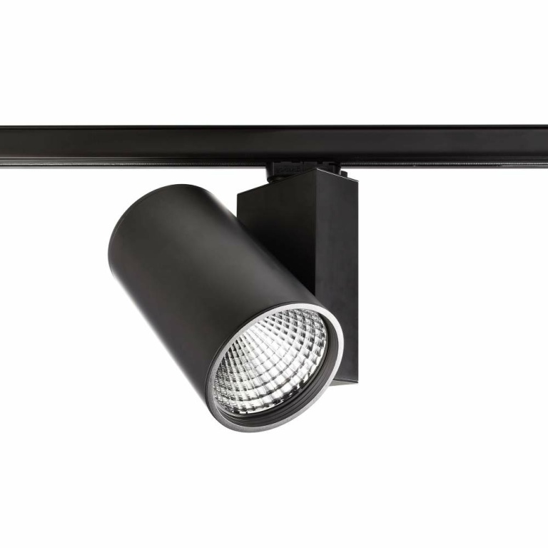 Deko-Light 3-Phasen-Spot, Aaron, 79 W, 3000 K, Schwarz, 220-240 V/AC, 50 / 60 Hz