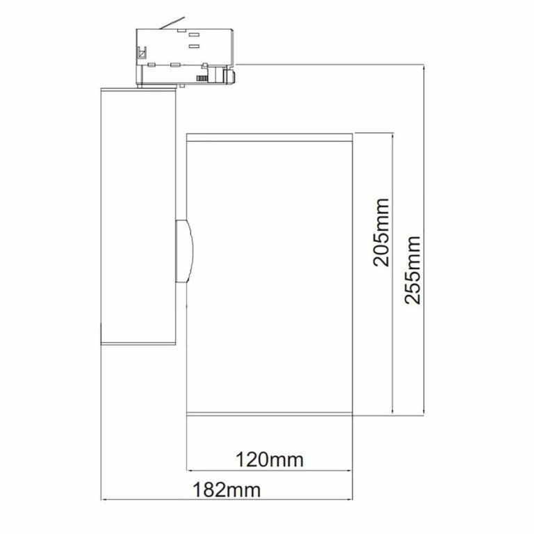 Deko-Light 3-Phasen-Spot, Aaron, 79 W, 3000 K, Schwarz, 220-240 V/AC, 50 / 60 Hz