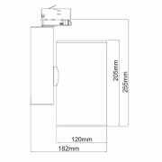 3-Phasen-Spot, Aaron, 79 W, 3000 K, Schwarz, 220-240 V/AC, 50 / 60 Hz