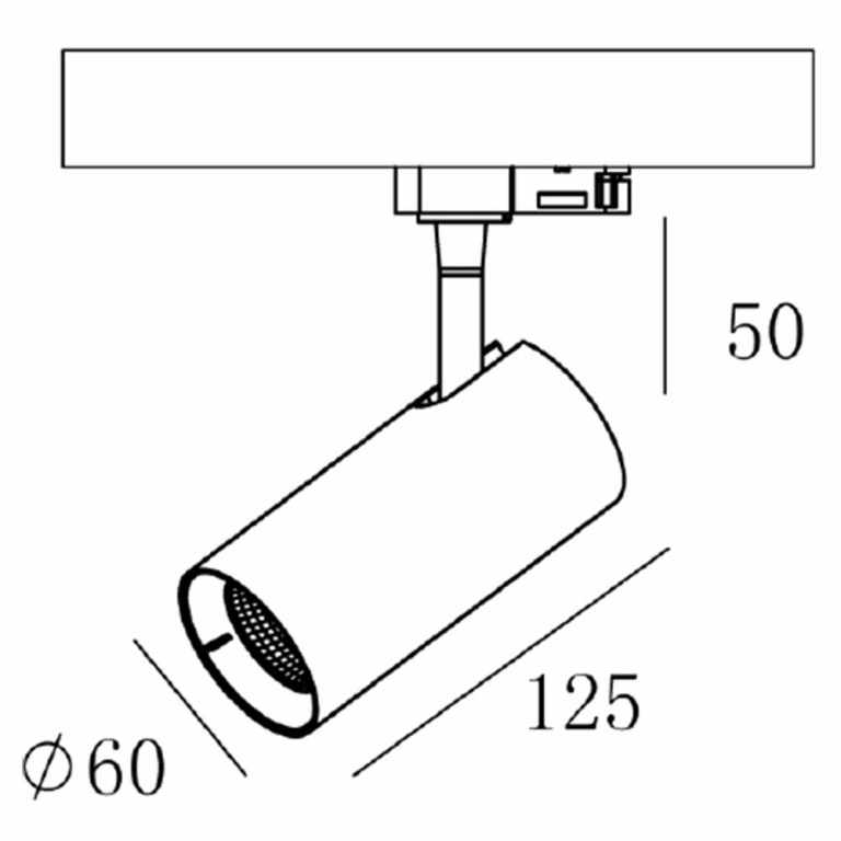 Deko-Light 3-Phasen-Spot, Horus, 7 W, 3000 K, Schwarz, 220-240 V/AC, 50 / 60 Hz