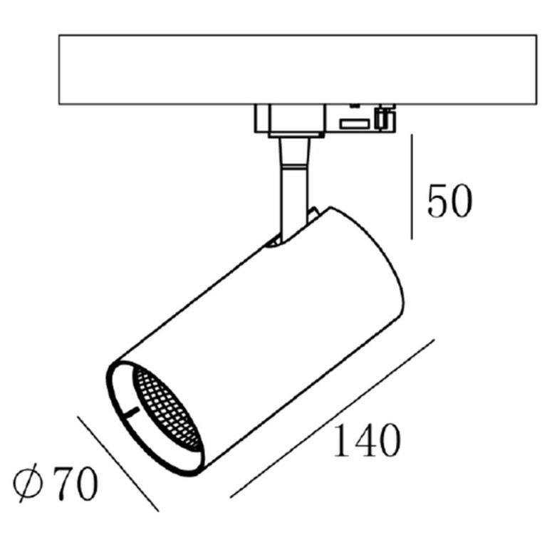 Deko-Light 3-Phasen-Spot, Horus, 10 W, 3000 K, Schwarz, 220-240 V/AC, 50 / 60 Hz