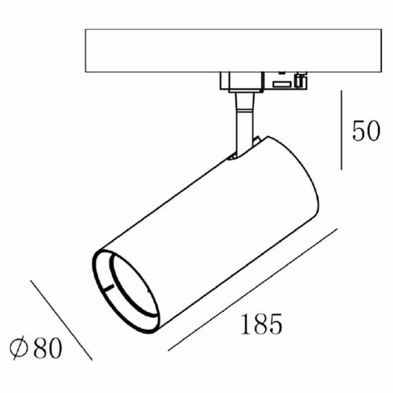 Deko-Light 3-Phasen-Spot, Horus, 20 W, 3000 K, Schwarz, 220-240 V/AC, 50 / 60 Hz