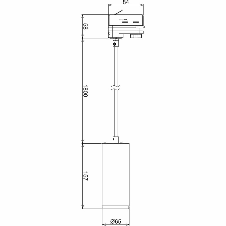 Deko-Light 3-Phasen-Pendelleuchte, Lucea, 10 W, 3000/4000 K, Weiß, 220-240 V/AC, 50 / 60 Hz