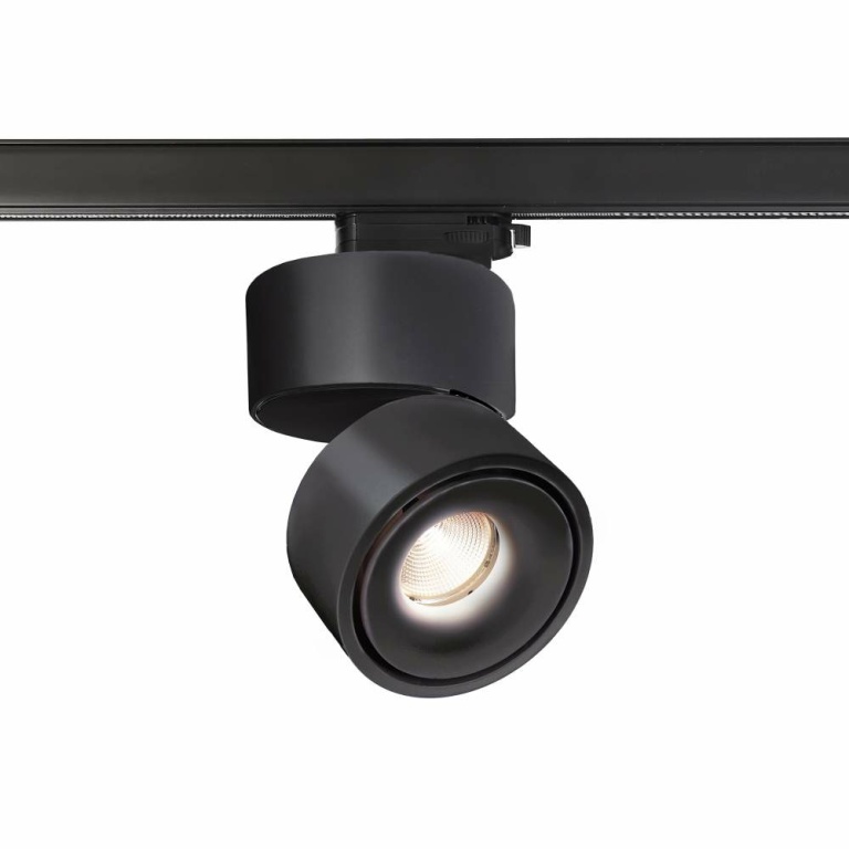 Deko-Light 3-Phasen-Spot, Uni II Tilt, 17 W, DIM, 3000 K, Schwarz, 220-240 V/AC, 50 / 60 Hz