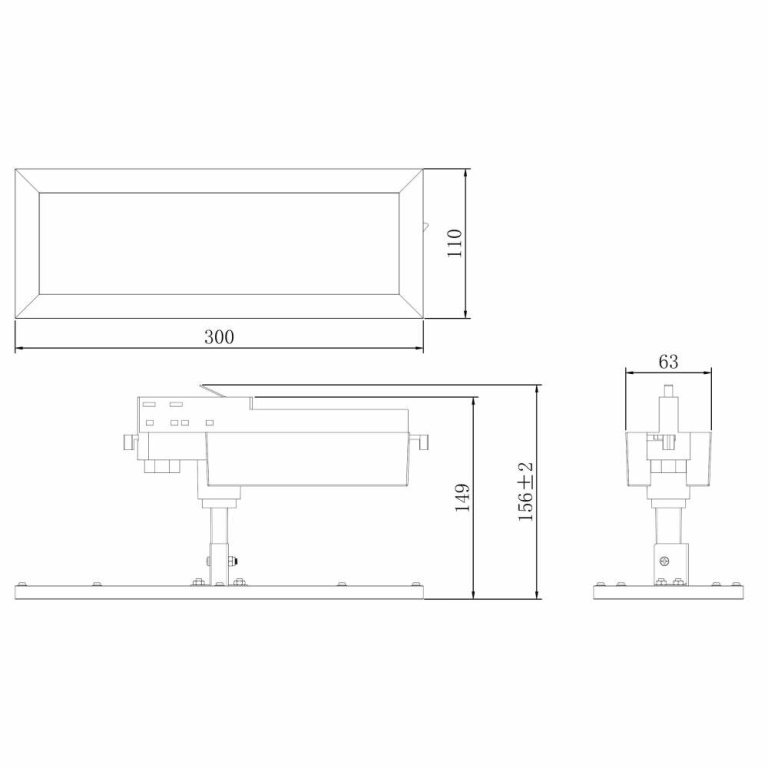 Deko-Light 3-Phasenleuchte, Panel Track Light, 20 W, 3000 K, Weiß, 110-240 V/AC, 50 / 60 Hz