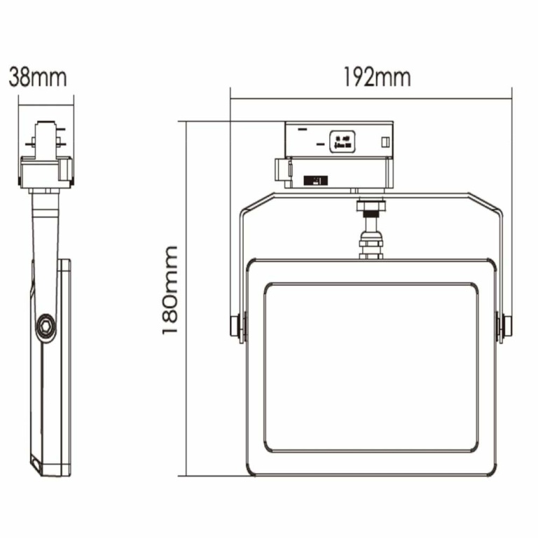 Deko-Light 3-Phasenleuchte, Flood SMD, 15 W, 4000 K, Weiß, 220-240 V/AC, 50 / 60 Hz