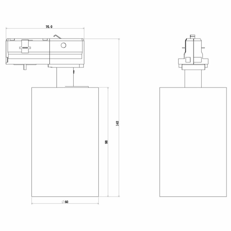 Deko-Light 1-Phasen-Spot, Can, 1x max. 7,5 W, GU10, Weiß, 220-240 V/AC, 50 / 60 Hz