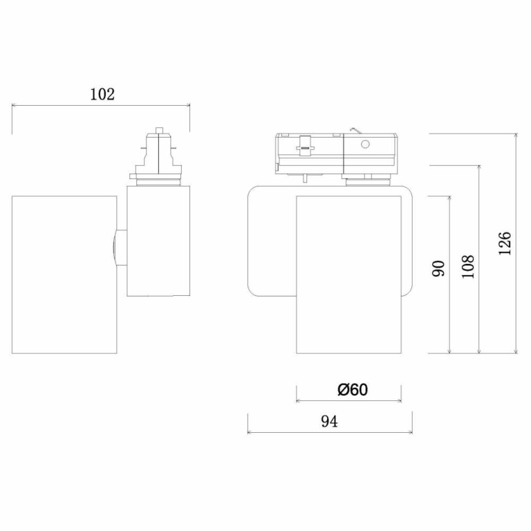 Deko-Light 1-Phasen-Spot, Nihal Mini, 10,9 W, DIM, 2700 K, Weiß, Stromkonstant, 220-240 V/AC