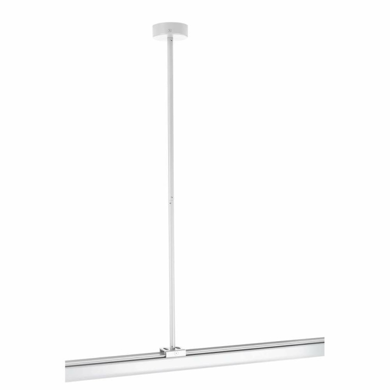 Deko-Light 3-Phasen Schienensystem, Deckenabhängung starr (63,5cm) für 3-Phasen Leuchte D Line, Verkehrsweiß RA