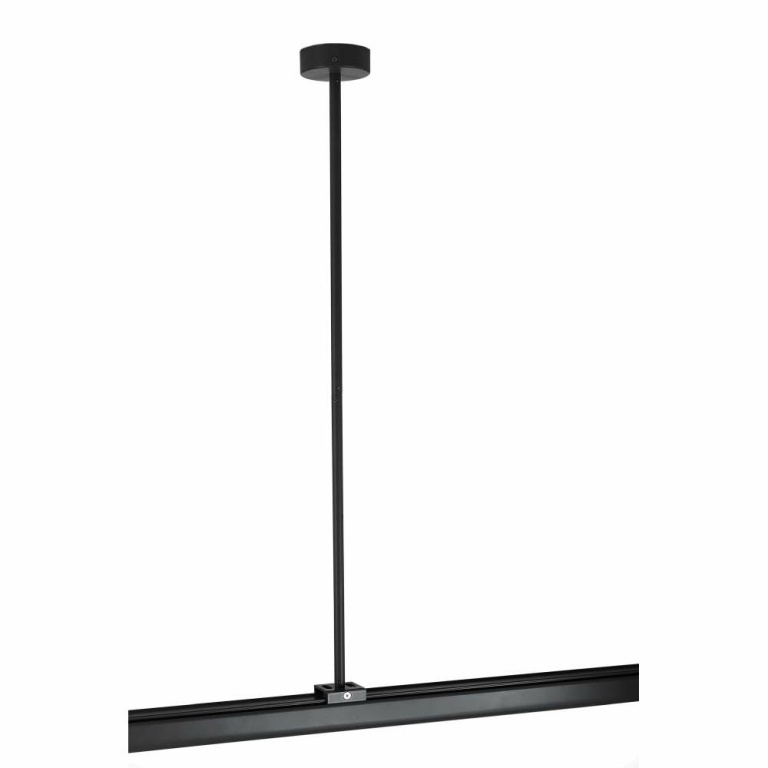 Deko-Light 3-Phasen Schienensystem, Deckenabhängung starr (63,5cm) für 3-Phasen Leuchte D Line, Graphitschwarz