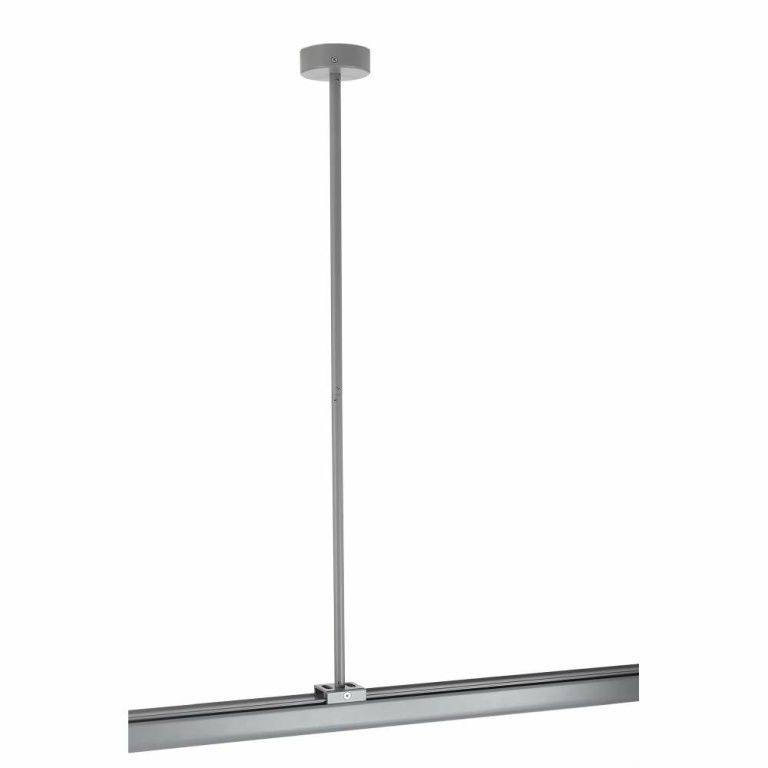 Deko-Light 3-Phasen Schienensystem, Deckenabhängung starr (63,5cm) für 3-Phasen Leuchte D Line, Fenstergrau RAL