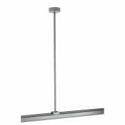 3-Phasen Schienensystem, Deckenabhängung starr (63,5cm) für 3-Phasen Leuchte D Line, Fenstergrau RAL