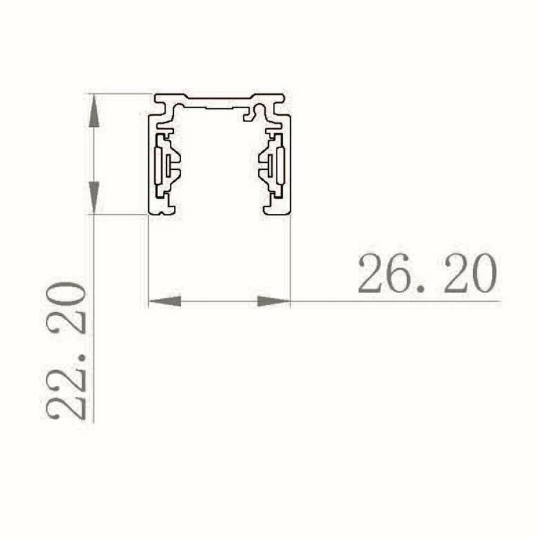 Deko-Light 1-Phasen Schienensystem, D One Aufbaustromschiene 1m, weiß, Weiß, 220-240 V/AC