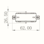 1-Phasen Schienensystem, D One Mini-Längsverbinder, weiß, Weiß, 220-240 V/AC