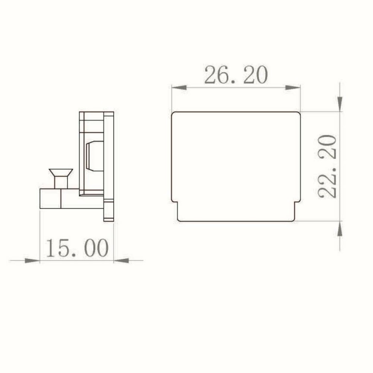 Deko-Light 1-Phasen Schienensystem, D One Endkappe, schwarz, Graphitschwarz RAL 9011